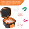 ARGOMAX Leak Proof Denture Bath Cup, Portable Soaking Denture Box,
