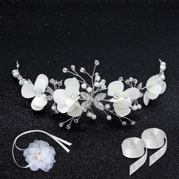 Watkings Flower Girl Hair Accessories Flower Girl Headband Flower Headbands