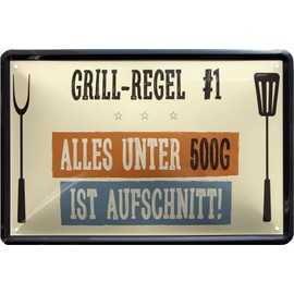 Grill-rule: Alles unter 500 g ist Kaltcuts, 20 x 30 cm, 863