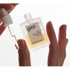gitti Nourishing Nail Oil I Natural Nail Care, Non-Toxic, Plant-based, 98% Natural Origin, Cruelty-Free, Vegan I Bi-phasic Oil, Nourishes Nails for Healthy Glow, Non-Greasy, Nail Recovery (0.5 fl oz)