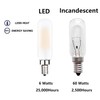 T6 Edison Bulb 60W/6W 3000K Soft White Modern Chandelier Bulbs,