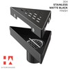 Hydroware Triangle Shower Drain - Stainless Steel Triangular Shower Floor
