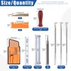 Glarks 7Pcs Chainsaw Sharpener File Assortment Kit with 5/32, 3/16,