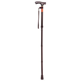 Kowa Seisakusho E-248 Folding Cane with Pitch, Brown