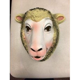 Sheep Mask- Plastic-Child Size
