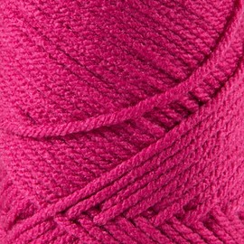 5 Skeins of Sensy Super Soft Saver Yarn, 3.5 oz, 190 Yards, Gauge 4 Medium (Fuchsia)