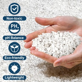 Doter Horticultural Perlite for Plants 1qt, Chunky Perlite Bulk for Gardening, Soil Amendments to Improve Soil Aeration & Dranage for Houseplant