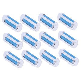 BIUDECO 12pcs Coarse Replacement Roller Heads for Foot Exfoliator Foot File Refill Callus Remover Pedicure Roller Head File Refill