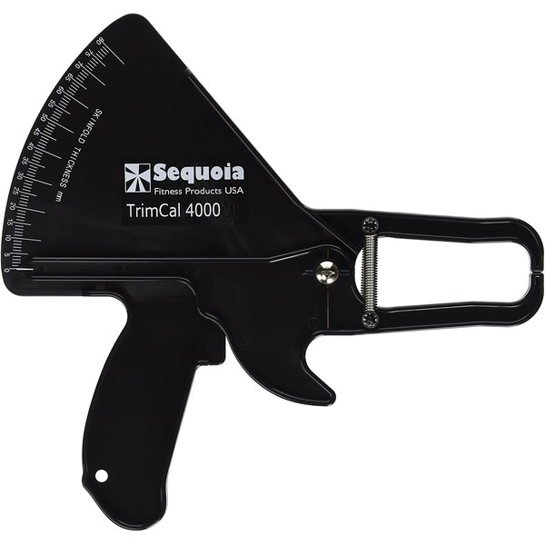 Sequoia Fitness TrimCal 4000 Body Fat Caliper (Black) [Health and Beauty] with Fat % Chart