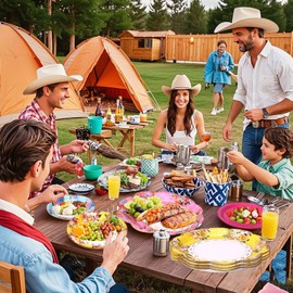 BSRESIN 72 Pcs Tea Party Tableware Set, 9" 7" Paper Floral Disposable Dessert Plates with Tea Napkins for Birthday Baby Shower Bridal Wedding Garden Party Decorations Supplies