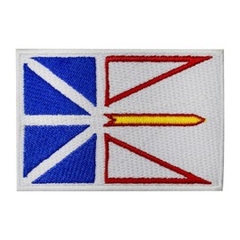 Newfoundland Flag Patch, Canadian Patch, Canadian Flag Patch, Embroidered Iron on Sew on Patch Badge for Clothes etc. 9X6 cm