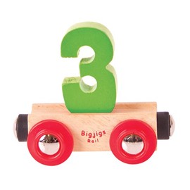Bigjigs Rail Rail Name Number 3 (Green)