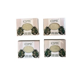 EDMIS 4 PIECES Organic All Natural Soap Handmade Moisturizing Face Soap. Perfect for Sensitive Skin. Crafted with only the finest natural ingredients Turkish Handmade (DAPHNE)
