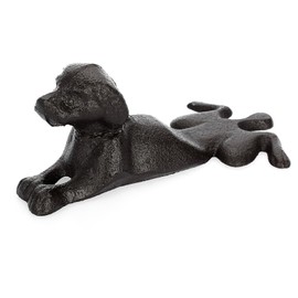 SUMTree Cast Iron Door Wedge Door Stop, Decorative Door Stoppers Wedge, Dachshund, 16 * 8.5 * 6.5cm, Dark Brown