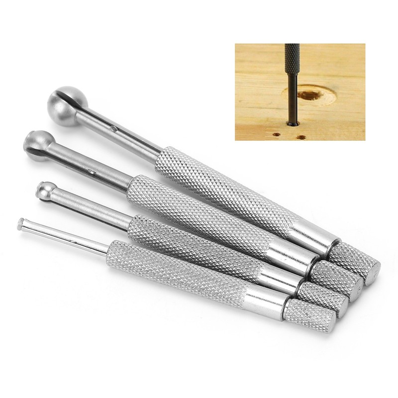 4Pcs Bore Gauge Telescopic BallType with Diamond NonSlip Handle Measuring
