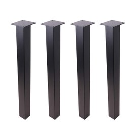 ECLV 4 x 28" Straight Steel Dining Table Legs, Steel Coffee Table Legs, Office Table Legs,Computer Desk Legs,Industrial Kitchen Table Legs,Black