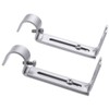 VORCOOL 2PCS Adjustable Curtain Rod Brackets Curtain Drapery Ring Hook