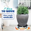 Idzo Heavy Duty Trolley Planter Caddy with Wheels 440lbs Capacity,