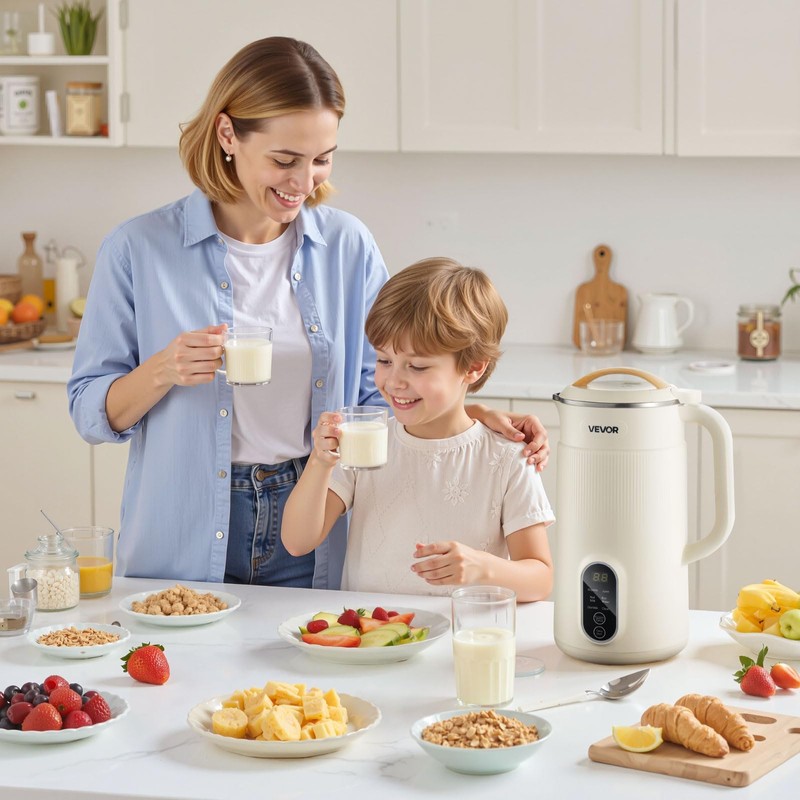 VEVOR 6-in-1 Nut Milk Maker, 20 oz Soy Milk Maker