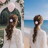 Flomiara 6 x Blumen-Haarspangen für Damen, hawaiianische Haarklammern, Sommer-Reise-Haar-Accessoires, seitlicher