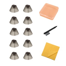 YAFIYGI 10 Counts Hearing Aid Domes Sure Fit Ear Tips for Standard Receiver Hearing Aid Accessories Replacement Parts Small Medium Large Buds for Hearing Amplifier Supplies