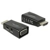 DeLock - Adapter HDMI-A Stecker> VGA Buchse mit Audio Screwless