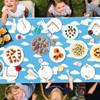 QUERICKY 2 Pack Blue Tablecloths, 137 x 274cm Blue Table