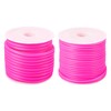 PandaHall 15m Hollow Pipe Tubing Rubber Cord 2mm 3mm Pink
