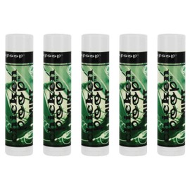 Chicken Poop Lip Balm Simone Chickenbone 100% Natural Moisturizer for Dry Chapped Lips, 0.15 oz, (Mint), Total Refreshing, Pack of 5