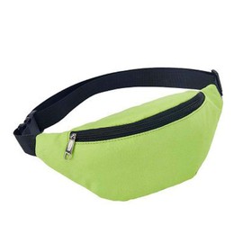 Fanny Pack for Men and Women Sports Bag Casual Messenger Outdoor Bag Plain Lightweight Foldable Travel Sports Zipper Waist Bag Shoulder Bag Chest Bag, Green
