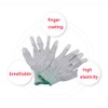 Anti Static Gloves, PU Carbon Fiber Finger Dipped Gloves Breathable