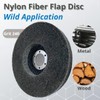 WA 5PCS - 4 1/2" x7/8" Nylon Fibre Flap Disc