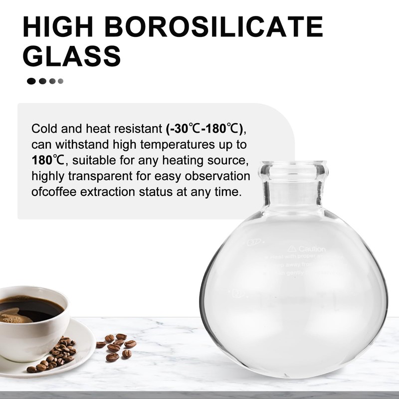 YUCHENGTECH Siphon Syphon Coffee Maker Tabletop Glass Siphon Pot Glass