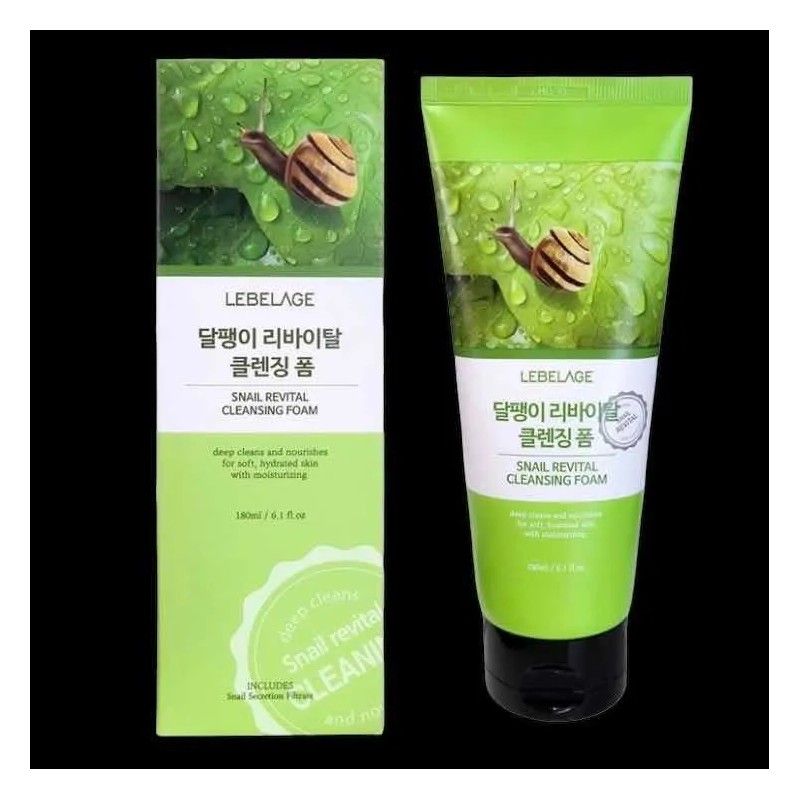 Jabon Espuma Limpiadora Facial / Arroz & Baba De Caracol_2pz