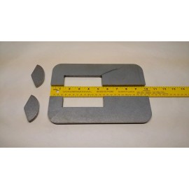 SKID STEER BOBCAT STYLE QUICK ATTACH LOWER MOUNT 3/8" THICK BUCKET MOUNT PLATES