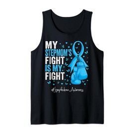 Light Blue Ribbon Stepmother Lymphedema Awareness Tank Top