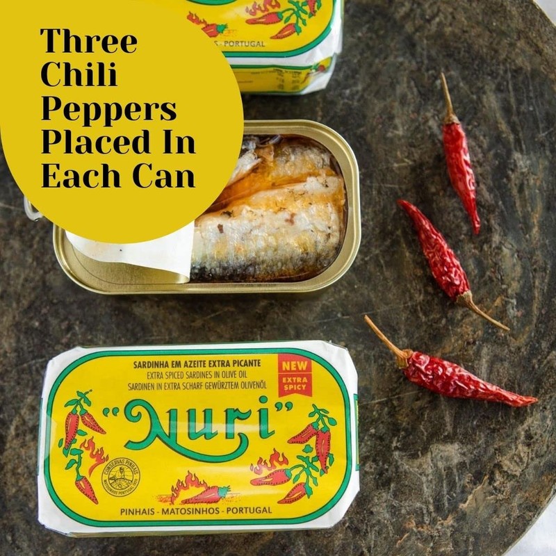 NURI Portuguese Sardines in Extra Spiced Olive Oil - 4