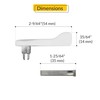 Brixwell Patio Door Handle Thumbturn Kit Full Tail, Aluminum Material,