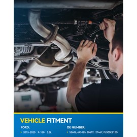 PHILTOP Left Catalytic Converter Kit Fit For 2015-2020 F150 5.0L OE Replace# 21467, 645165, 52606, FL3Z5E212G Direct-Fit (EPA Compliant)