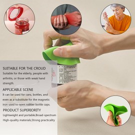 7 Pcs Rubber Jar Gripper, Jar Opener Gripper Pad, Rubbers Bottle Opener, Rubber Can Opener for Most Bottles for Chef Aid Arthritic Weak Hands Seniors