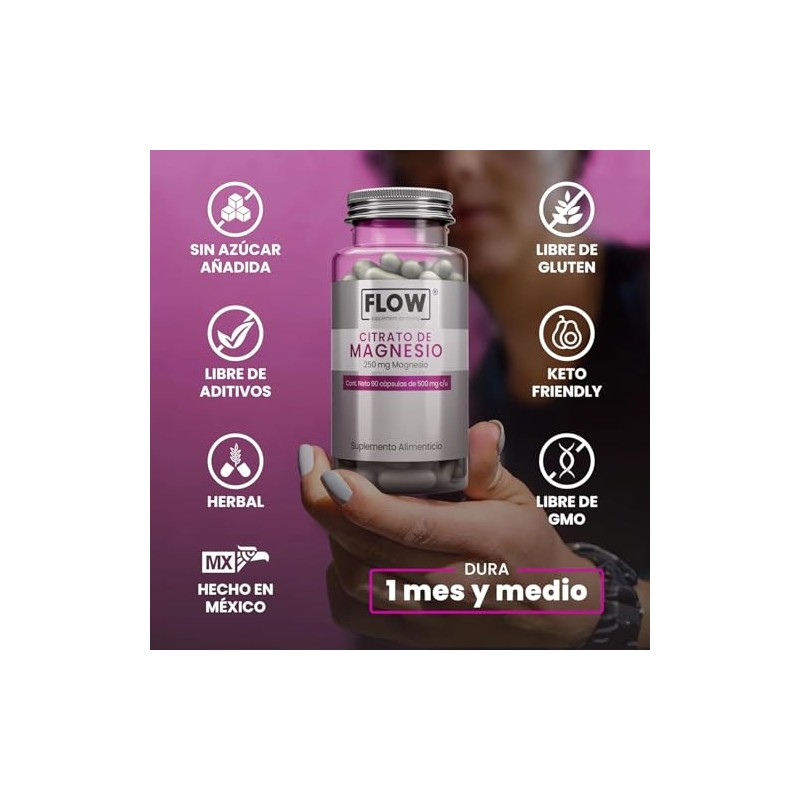 Citrato de Magnesio 250 mg - 3 Pack (270 cápsulas)
