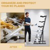 6 Tiers RC Airplanes Storage Rack Metal Model Aircraft Stand