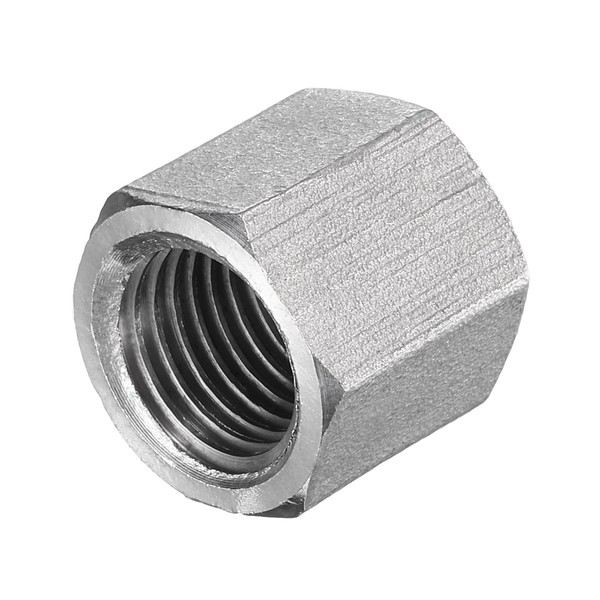 sourcing map Hex End Cap 304 Stainless Steel Nut, NPT