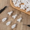 50 Pcs Curtain Track Glider Rollers Hooks Ceiling Sliding Curtain