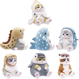 mofusand Marine Life Meow Sitting Pose Blind Box-1 of 5 Collectable Mini Figurines - Fun, Versatile Decoration