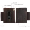 Viperade Pj12 Leather Edc Pocket Organizer For Belt, Multitool And