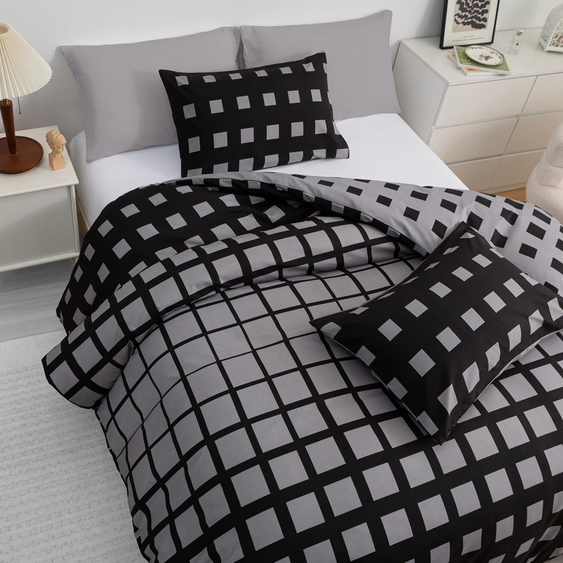 Grace Single Duvet Cover Set - Premium Brushed Microfiber Duvet