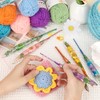 Coopay Crochet Hooks, Ergonomic Crochet Hook with Floral Plastic Grips,
