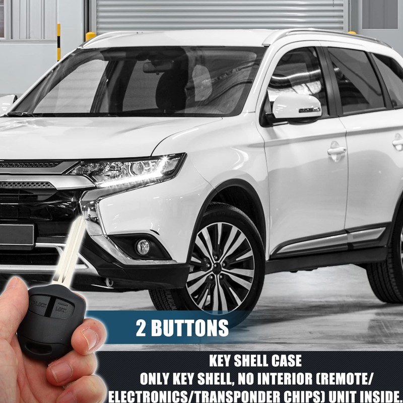 X AUTOHAUX Car Key Case 2 Buttons Remote Control Key