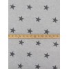 Gray Stars Jersey Knit Fabric Soft Sweater Celestial By the